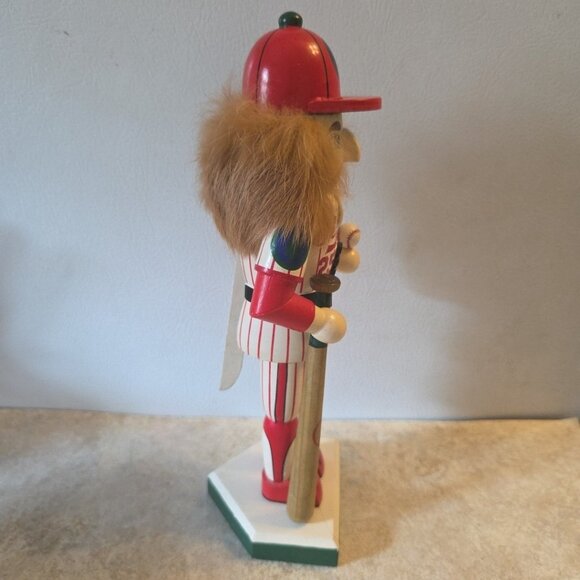 Village Sluggers 9.5" Baseball Player Nutcracker Wooden 2000 AS IS - Picture 7 of 9